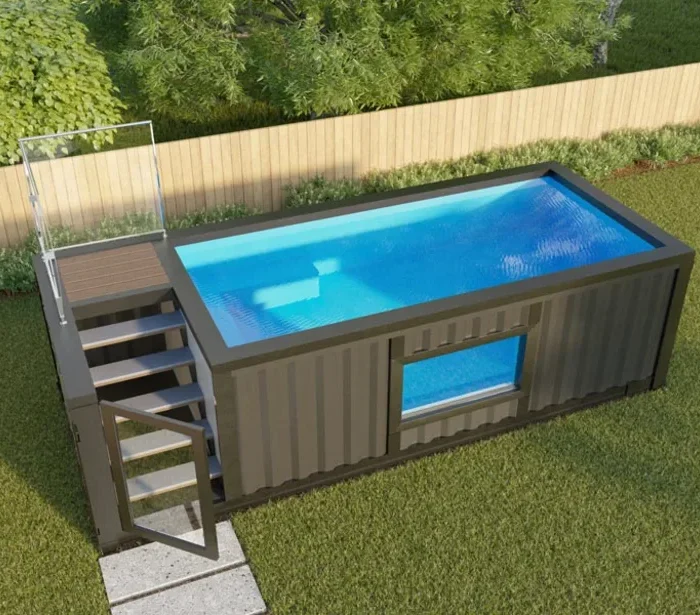Pool in einem Seecontainer 3m